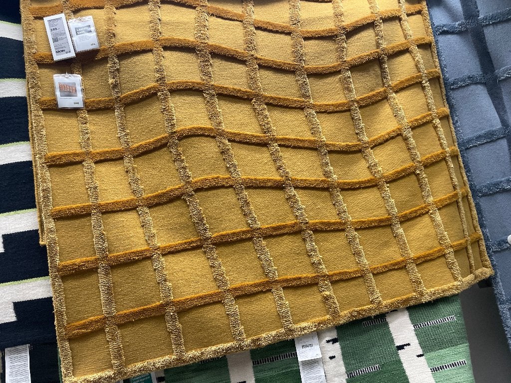 ikea skuggsvigel kleed, Huis en Inrichting, Geel, 150 tot 200 cm, Ophalen of Verzenden, Rechthoekig