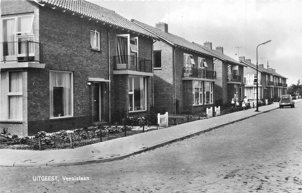 304-233-035 Uitgeest Veenislaan, Verzamelen, Ansichtkaarten | Nederland, Verzenden, Voor 1920, Noord-Holland