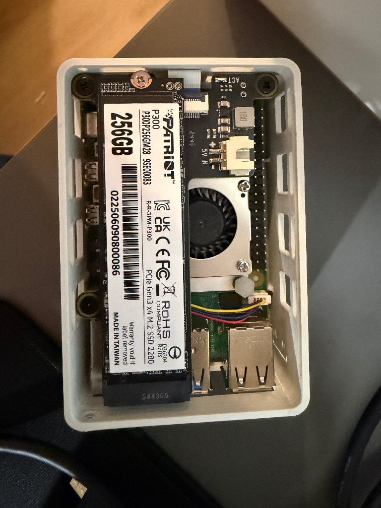 Rasperry PI 5-16 GB-256GB SSD, Computers en Software, 256 GB, Zo goed als nieuw, SSD, Raspberry pi