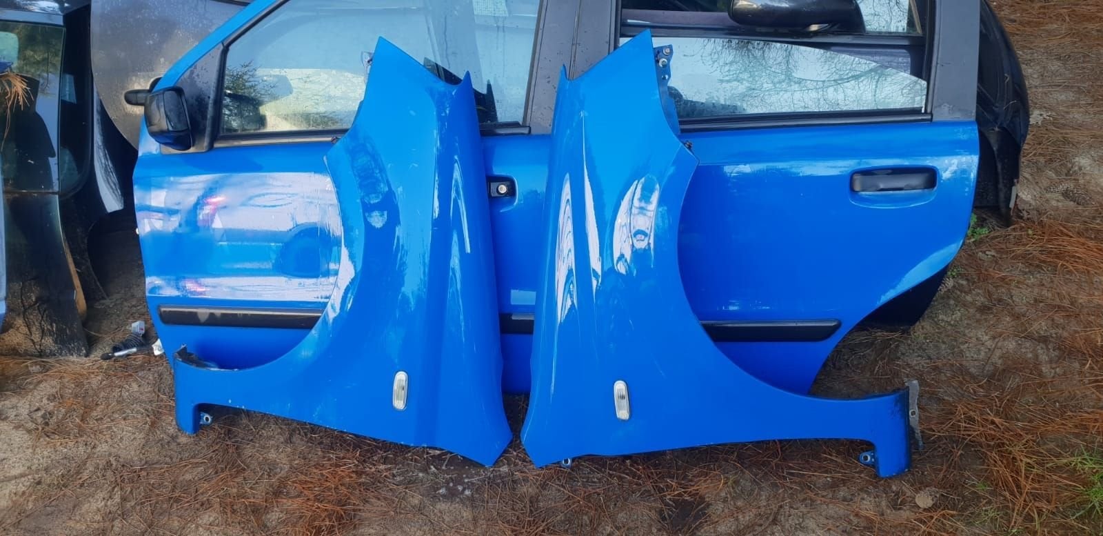 FIAT PANDA VOORSCHERMEN BJ 2005, Gebruikt, -, -, Ophalen of Verzenden