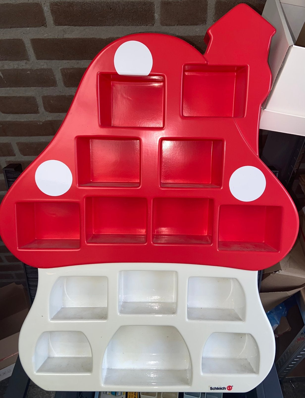 Smurf smurfen display van schleich, Verzamelen, Smurfen, Ophalen of Verzenden, Zo goed als nieuw, Verschillende Smurfen