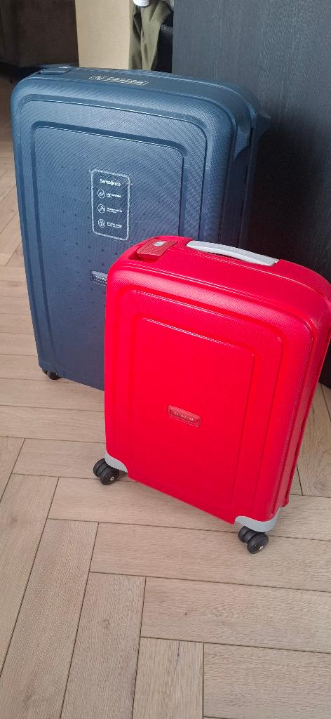 Samsonite S'Cure Spinner 55 + 75 Reiskofferset, Sieraden, Tassen en Uiterlijk, Koffers, Wieltjes, Hard kunststof, 45 tot 55 cm
