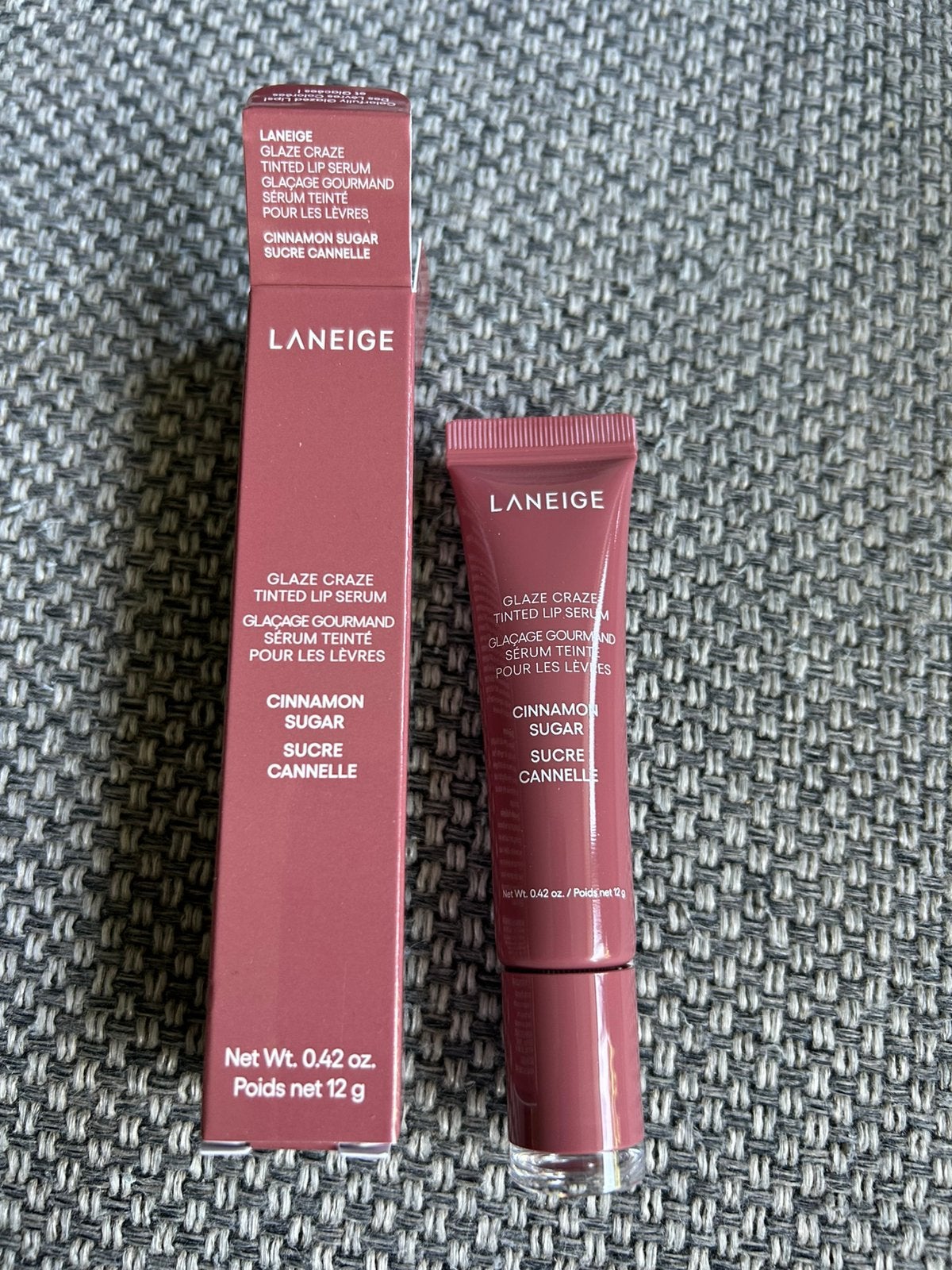 Laneige Glaze Craze Tinted Lip Serum-Cinnamon Sugar-Nieuw!, Nieuw, Ophalen of Verzenden, Make-up, Overige kleuren