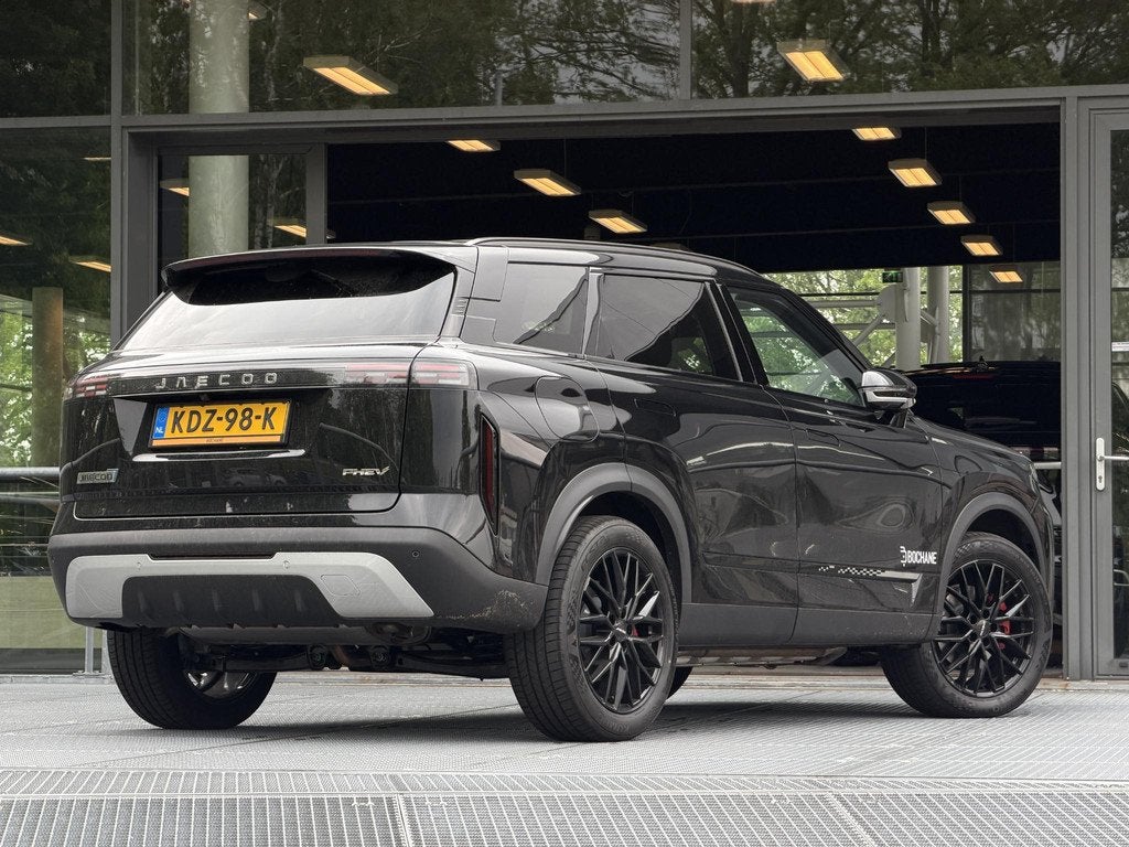 Jaecoo 7 1.5 GDI SHS-P Exclusive Black Edition | DEMO, Auto's, Overige Auto's, 347 pk, Zwart, Bedrijf, Hybride Elektrisch/Benzine