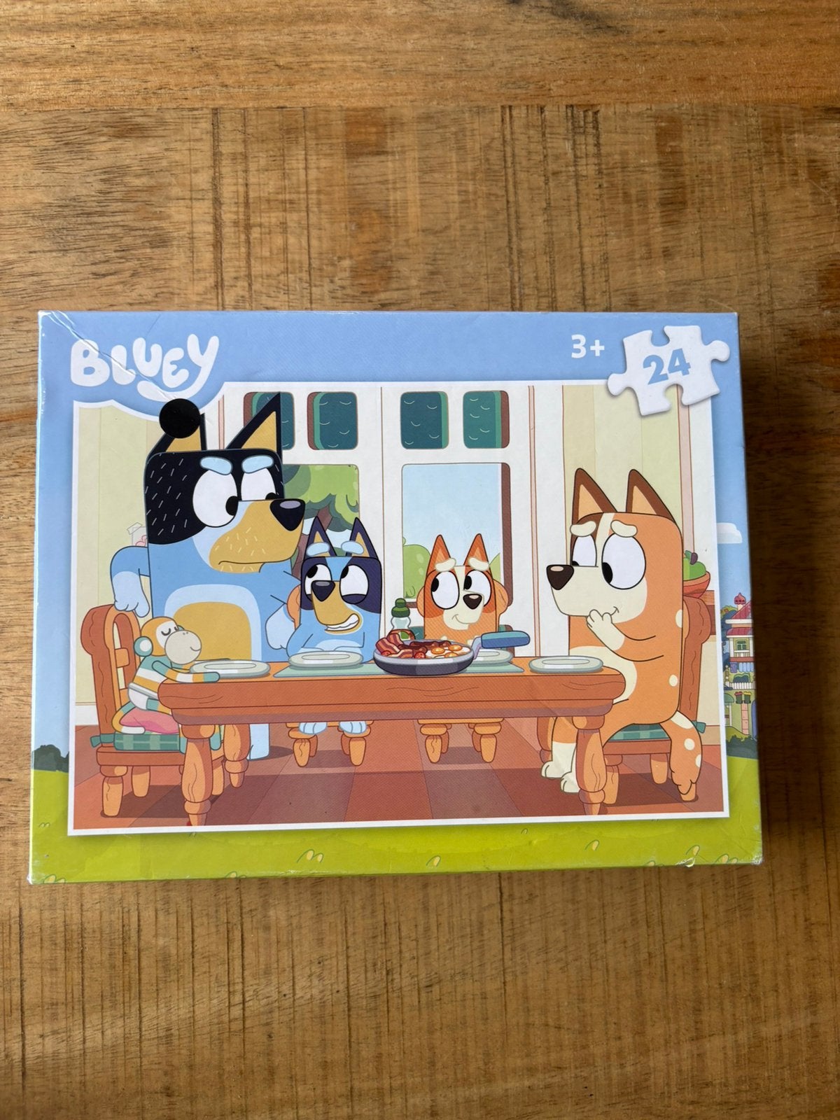 Bluey puzzel 24 stukjes – compleet, Ophalen of Verzenden, 10 tot 50 stukjes, Zo goed als nieuw
