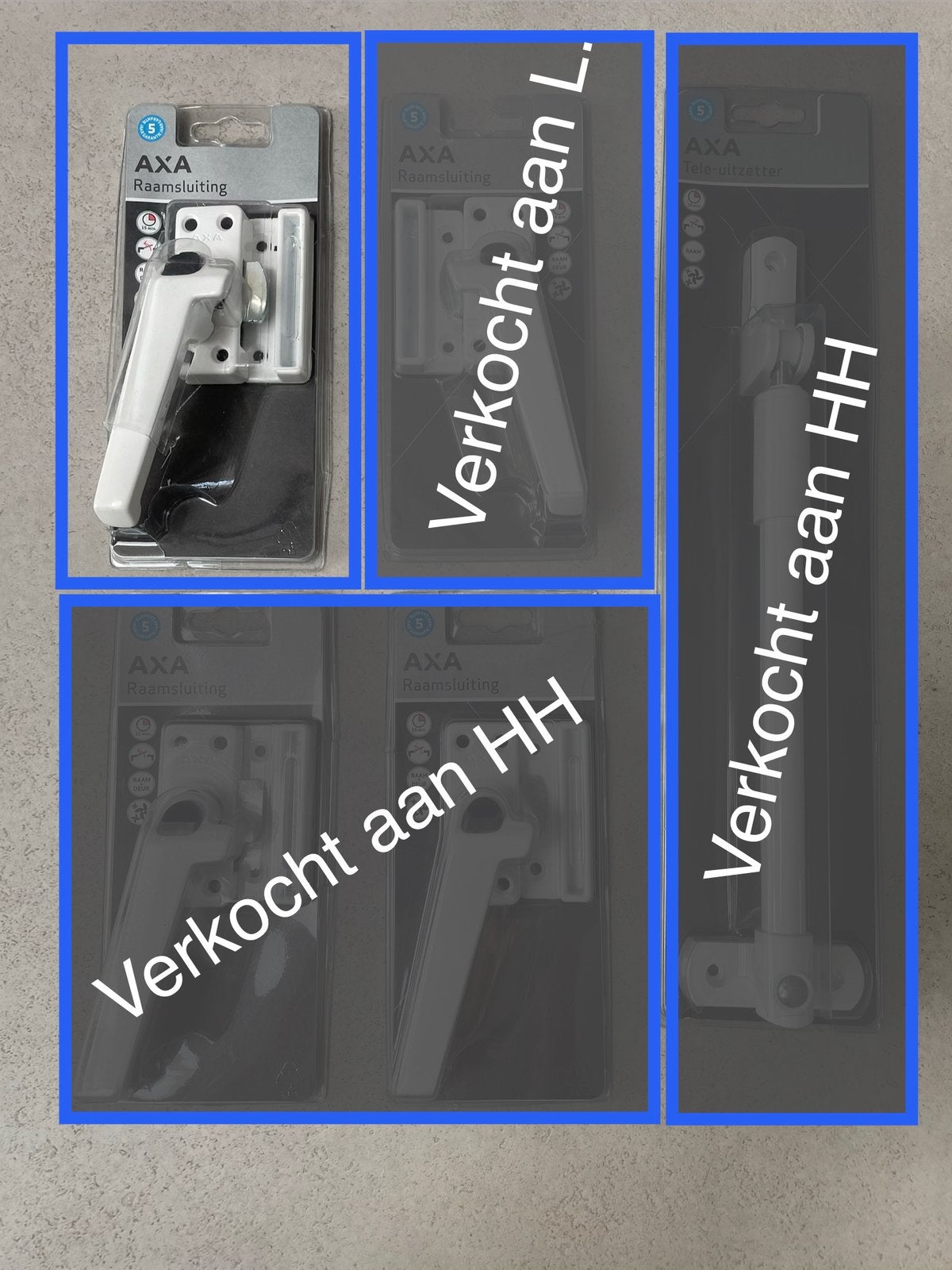 AXA raamsluiting wit AXA 3308, Verzenden, Nieuw, Overige materialen, Overige typen