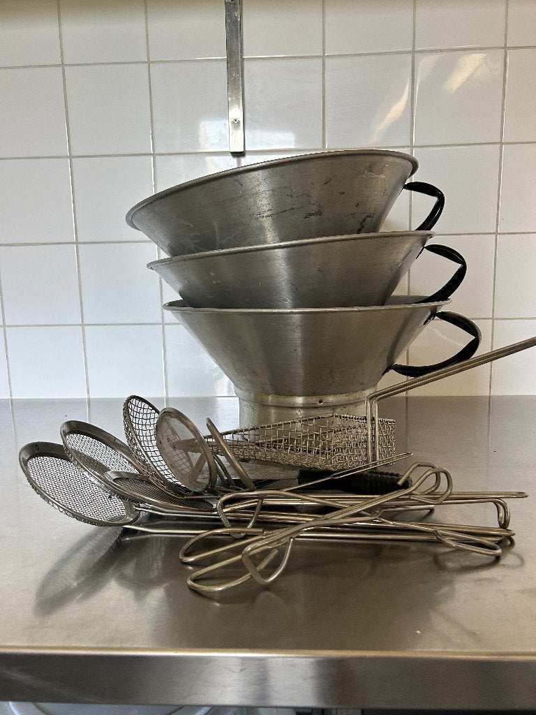 Friteslekbak Frites manden, 4 liter of meer, Ophalen, Gebruikt
