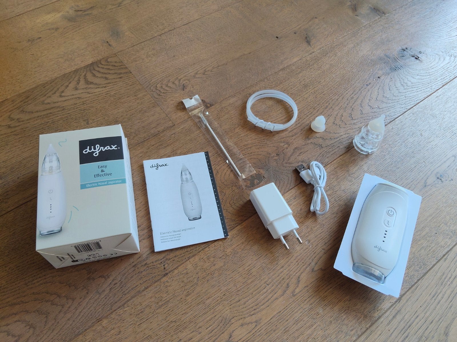 Difrax electric nasal aspirator, Ophalen of Verzenden, Zo goed als nieuw