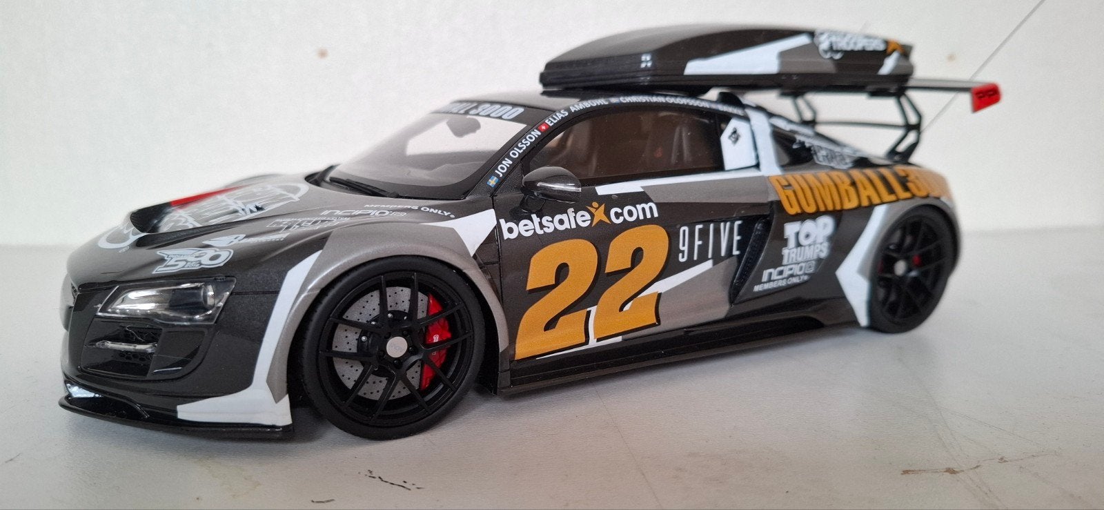 GT SPIRIT AUDI R8 GUMBALL 3000, Hobby en Vrije tijd, Modelauto's | 1:18, Ophalen, Zo goed als nieuw, Overige merken