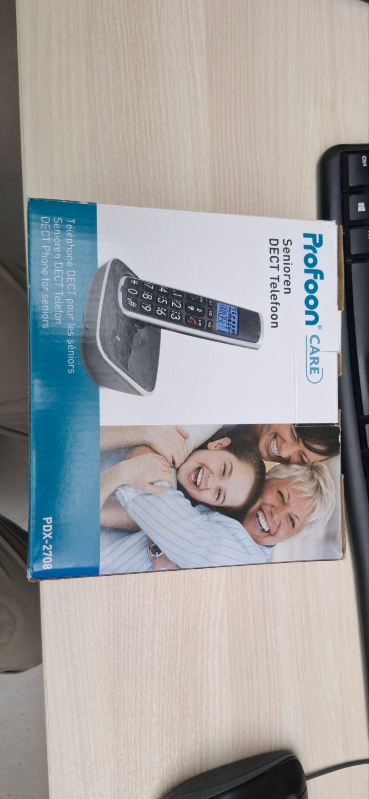 Profoon Care Senioren DECT Telefoon PDA-2728 met lader, Ophalen of Verzenden
