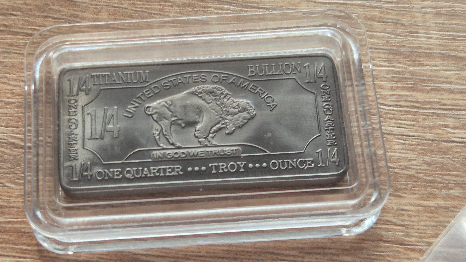 USA, Titanium Buffalo Bar. Puur Titanium. Titaan Baar., Verzenden, Zilver