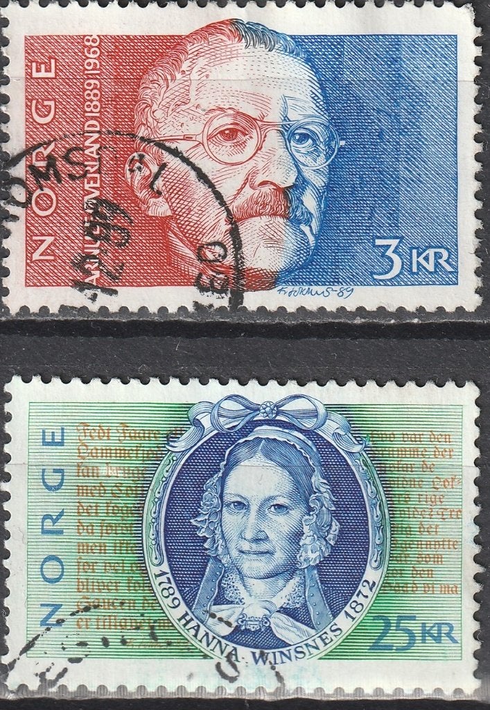 Noorwegen Michel nr. 1031-1032 Gebruikt, Postzegels en Munten, Postzegels | Europa | Scandinavië, Verzenden, Noorwegen, Gestempeld