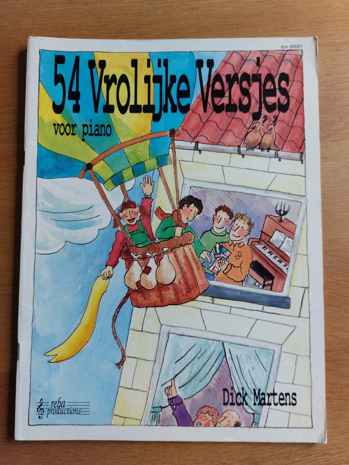 50 vrolijke versjes voor piano Dick Martens, Ophalen of Verzenden, Les of Cursus, Piano