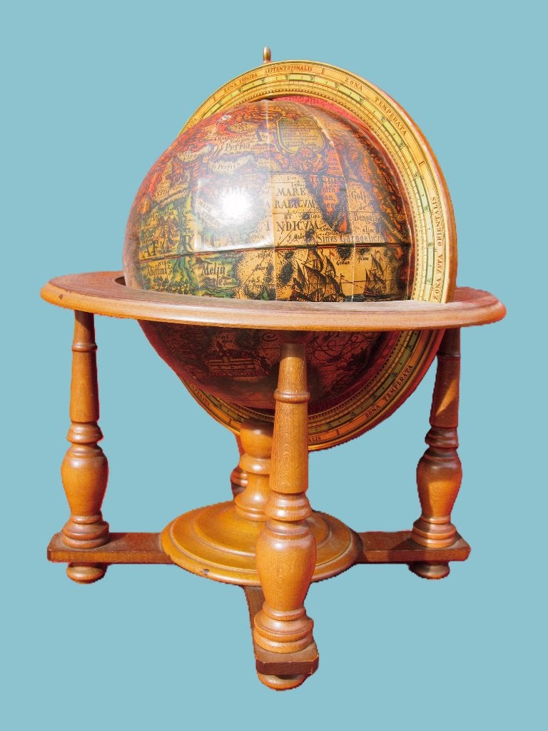 33cm hoge deskdecostandaard decoratieve wereldbol., Ophalen