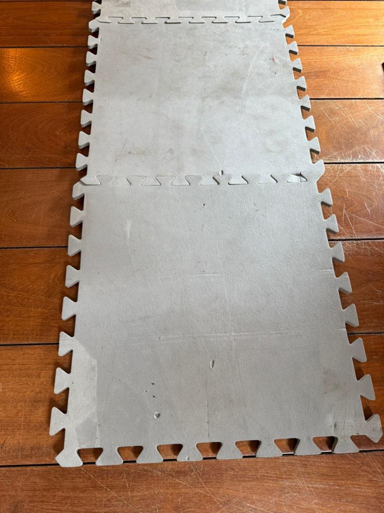 24 stuks foam vloermatten 51x51 cm - Grijs, Ophalen, Gebruikt, Vierkant, 50 tot 100 cm