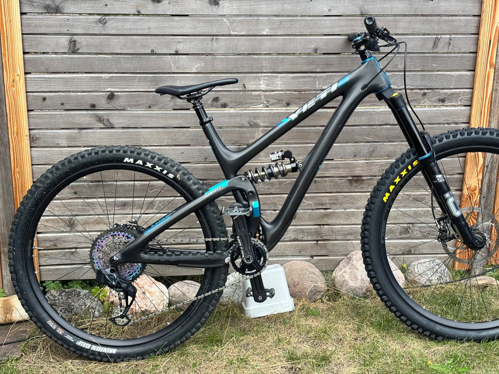Yeti sb 5.5 turq Large, Gebruikt, 57 cm of meer, Fully, Schijfrem
