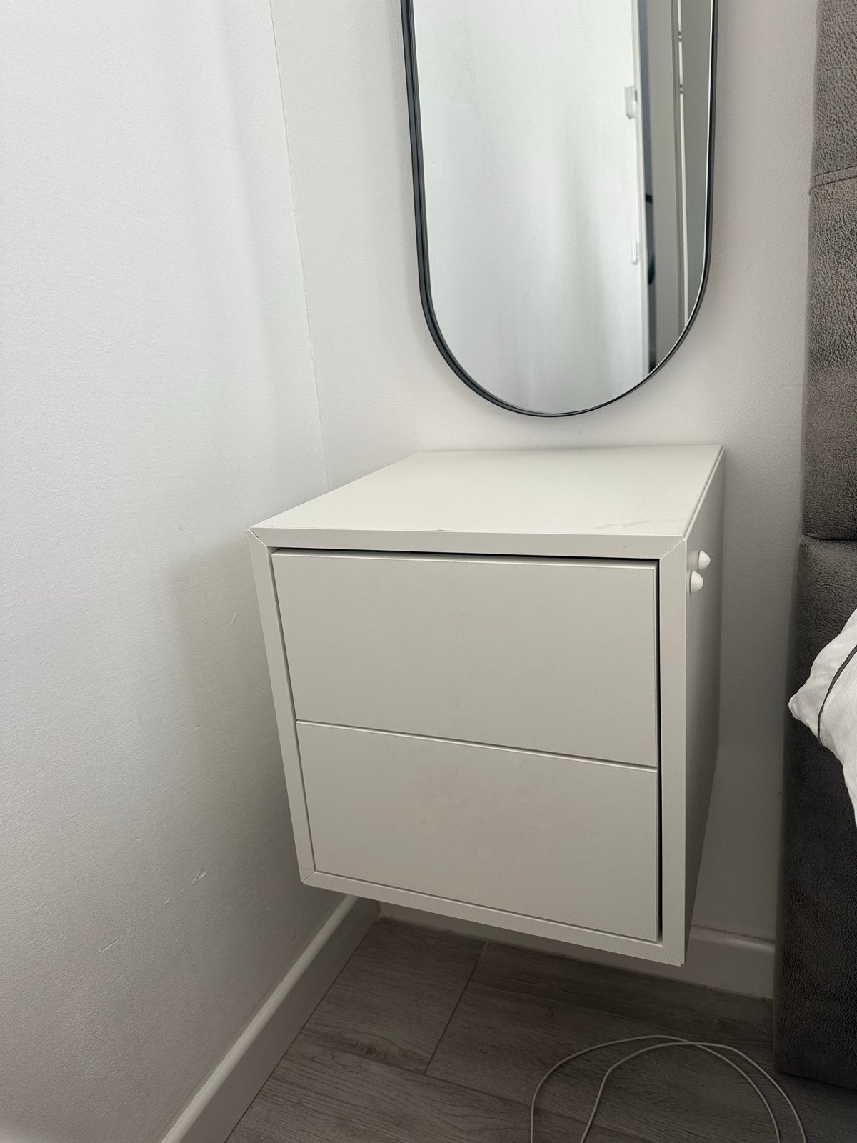 2 IKEA EKET Kast met 2 lades, wit, 35x35x35 cm, Ophalen, Gebruikt, Minder dan 45 cm, Minder dan 55 cm