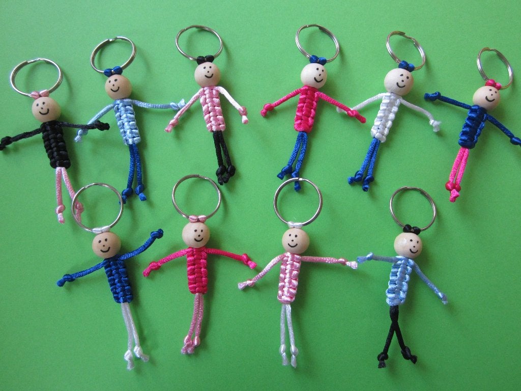 Gelukspoppetje aan sleutelhanger, afscheid, einde schooljaar, Verzamelen, Ophalen of Verzenden, Nieuw, Knuffel of Figuurtje