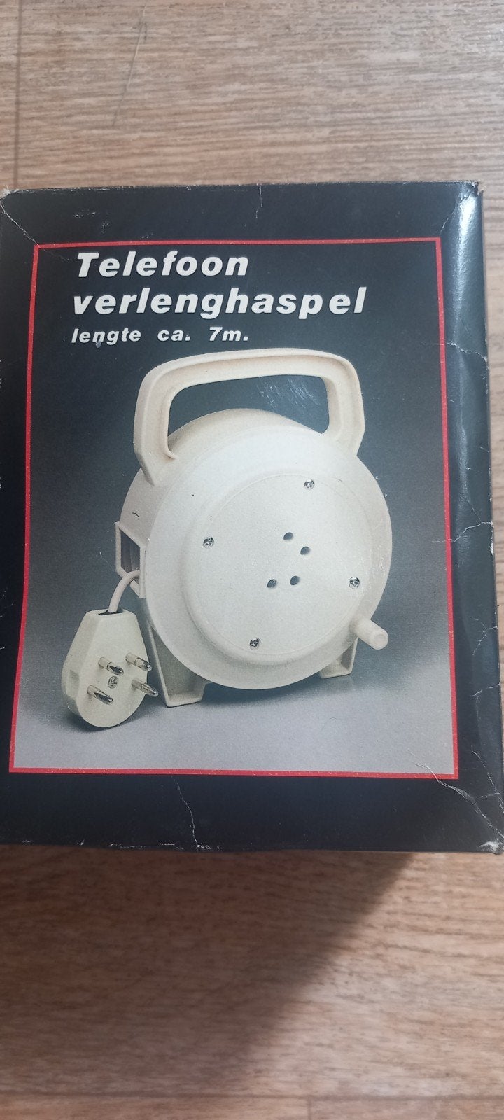 Vintage Telefoon Verlengkabel Haspel - ca. 7m, Ophalen, Gebruikt