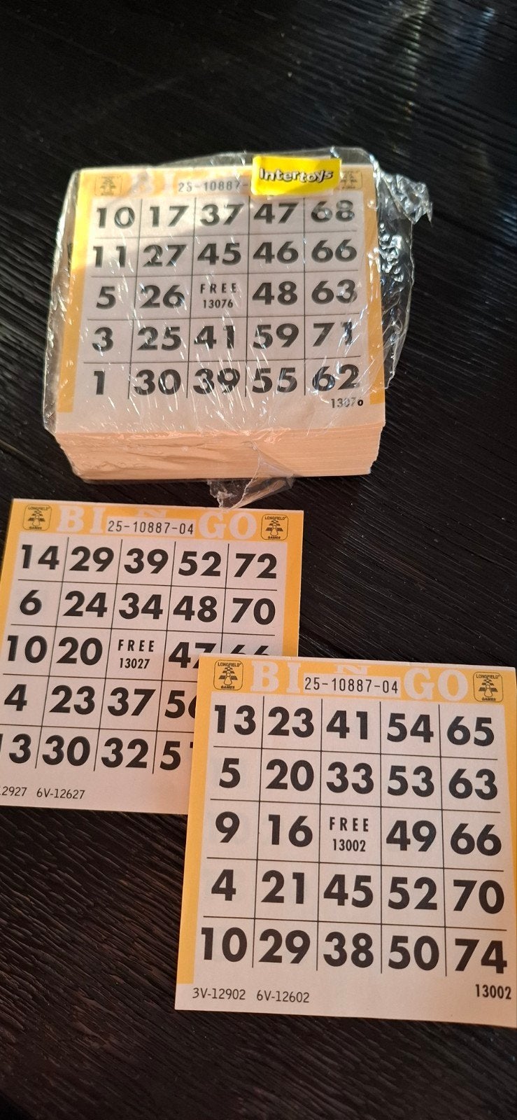 Ca. 400 papieren bingokaarten - Nieuw in verpakking, Ophalen of Verzenden, Nieuw