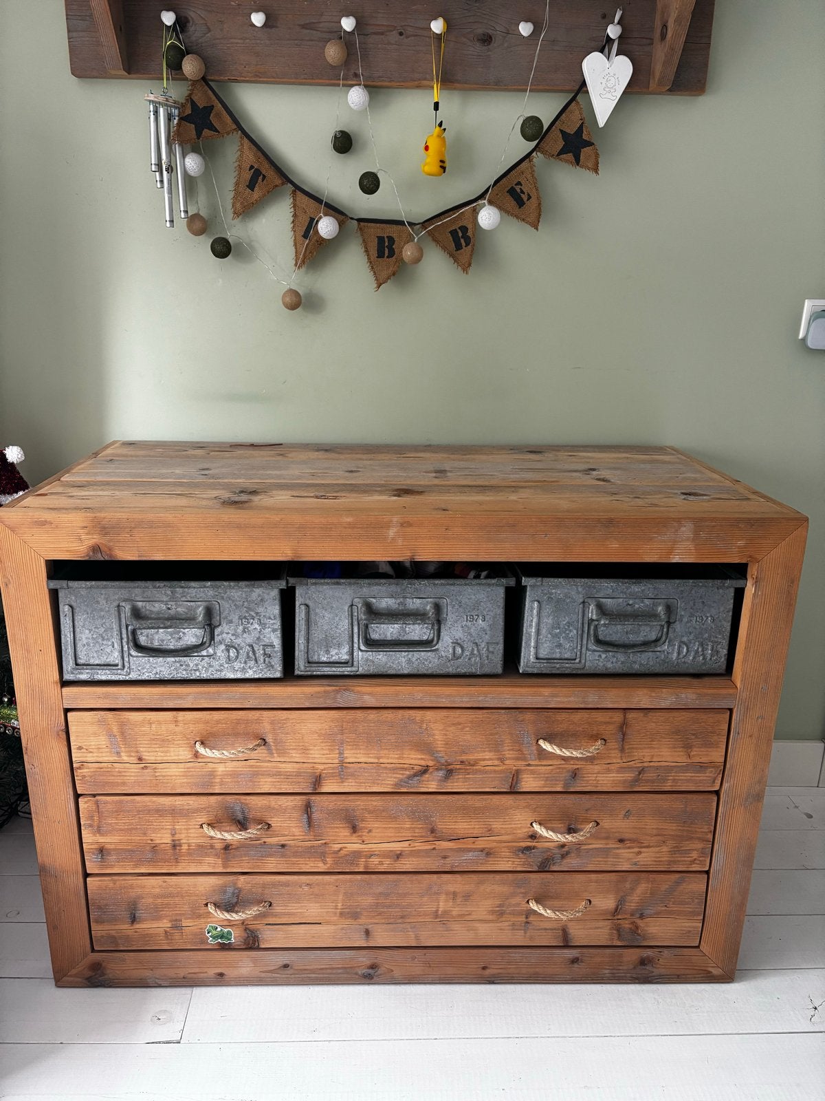Steigerhout Commode/Kast - Handgemaakt, 50 tot 70 cm, Commode, Ophalen, Minder dan 90 cm