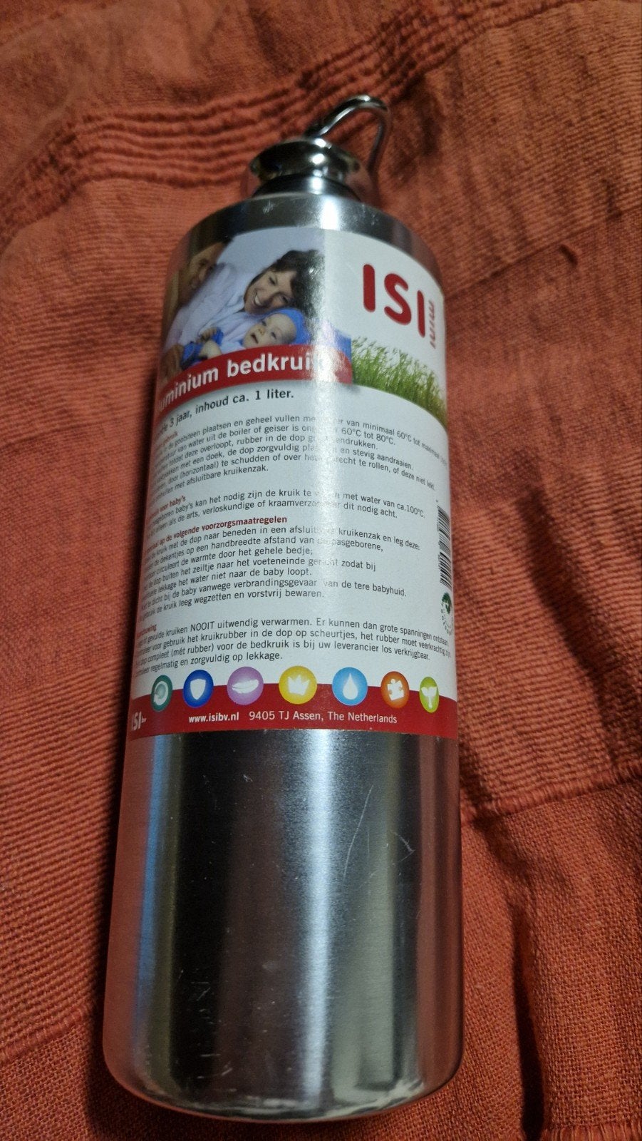 ISI Aluminium Bedkruik 1 Liter - Warmte voor Baby's, Ophalen, Gebruikt