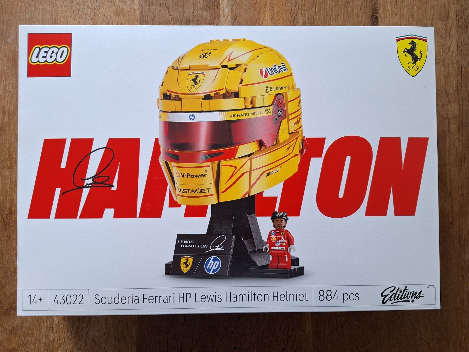 LEGO 43022 Scuderia Ferrari HP Lewis Hamilton Helm, Overige thema's, Lego, Nieuw, Ophalen of Verzenden