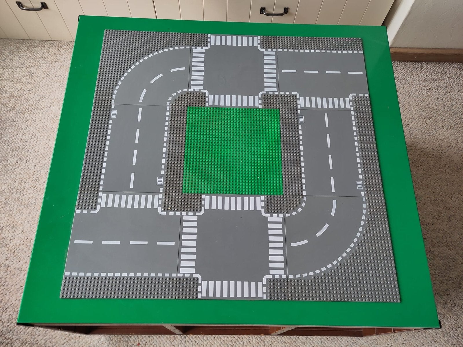 Lego speeltafel met grondplaten en opbergruimte, Ophalen, Gebruikt, Grondplaat, Lego