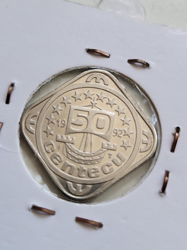 50 Centecu munt 1992 - Nederland, Ophalen of Verzenden, Overige materialen