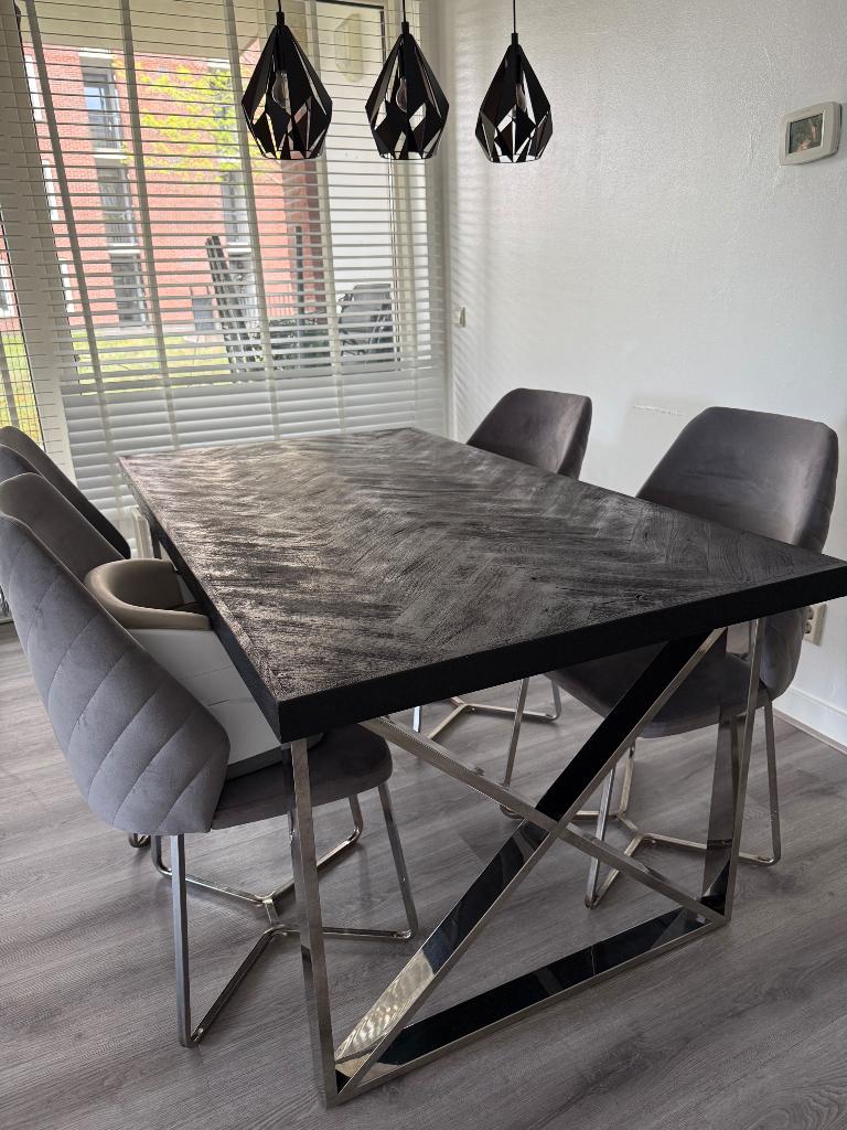 Eettafel en salontafel, Ophalen, Gebruikt, Rechthoekig, 50 tot 100 cm
