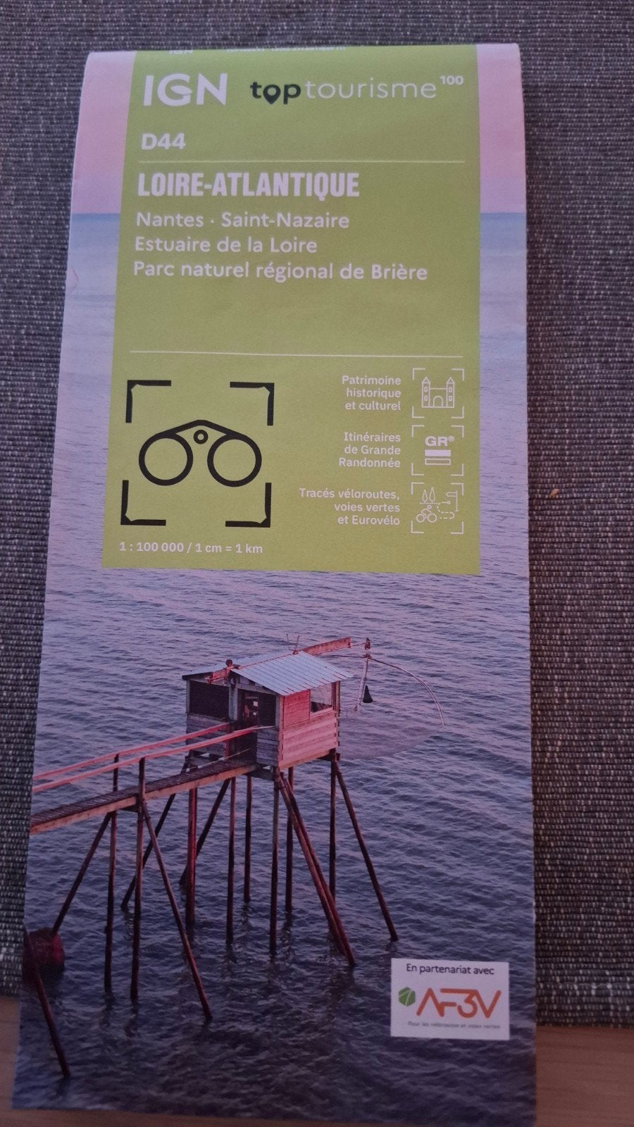 fietskaart  Loire-Atlantique,  Bretagne Frankrijk, 2000 tot heden, Nieuw, Landkaart, Europa Overig