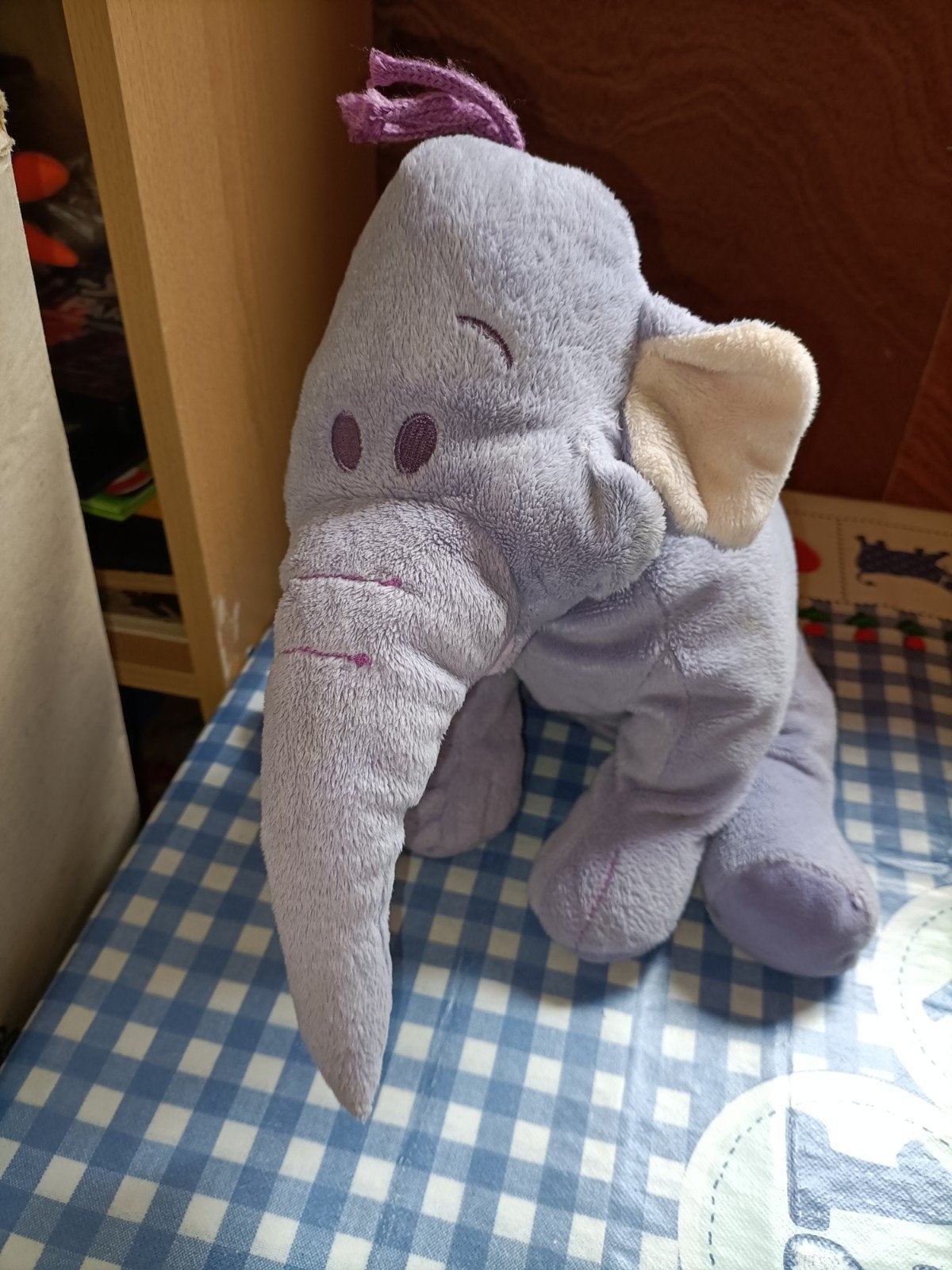Lollifant knuffel grote versie paarse olifant Winnie de Pooh, Kinderen en Baby's, Speelgoed | Knuffels en Pluche, Ophalen of Verzenden