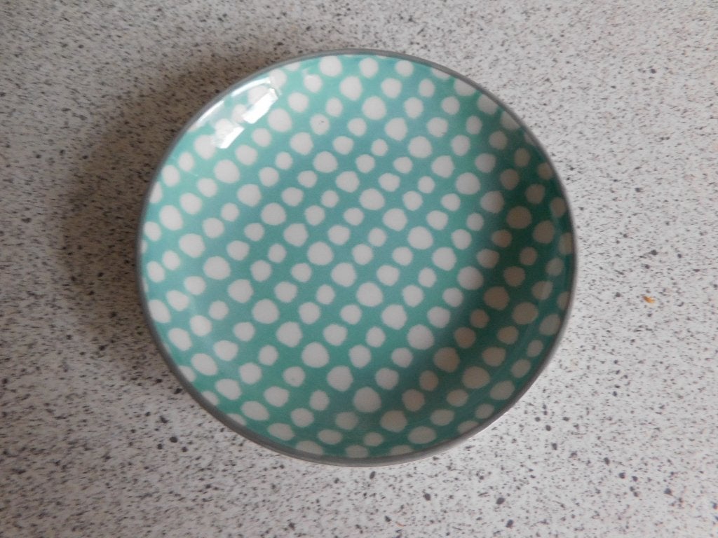 Bord 10 cm. Polkadot Groen Wit Xenos, Ophalen of Verzenden, Zo goed als nieuw, Bord(en), Overige stijlen