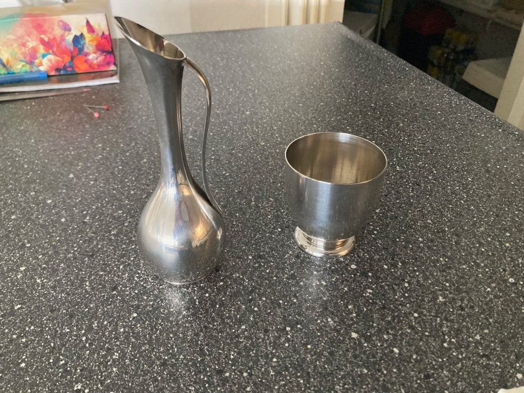 Zilver elegant vaasje en keltum pleet vaasje, Antiek en Kunst, Ophalen of Verzenden, Zilver