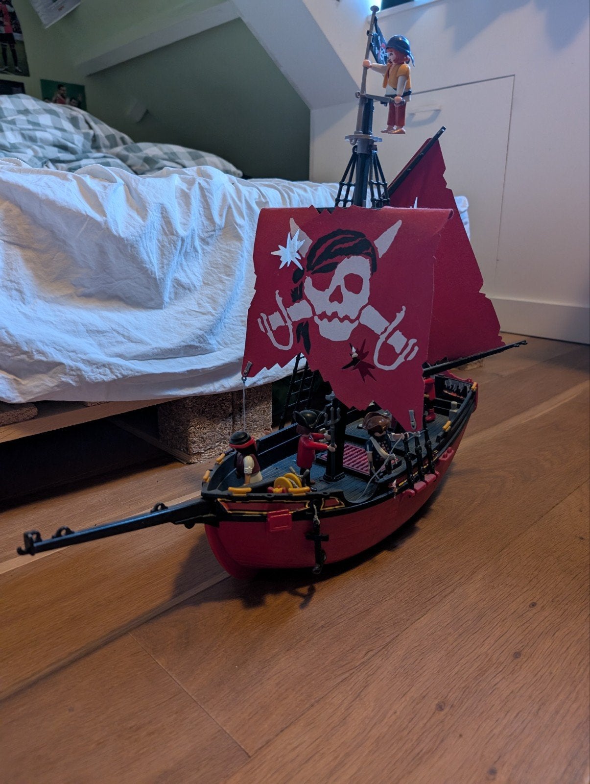 Piratenschip playmobil, Pirates, Complete set, Ophalen of Verzenden, Zo goed als nieuw