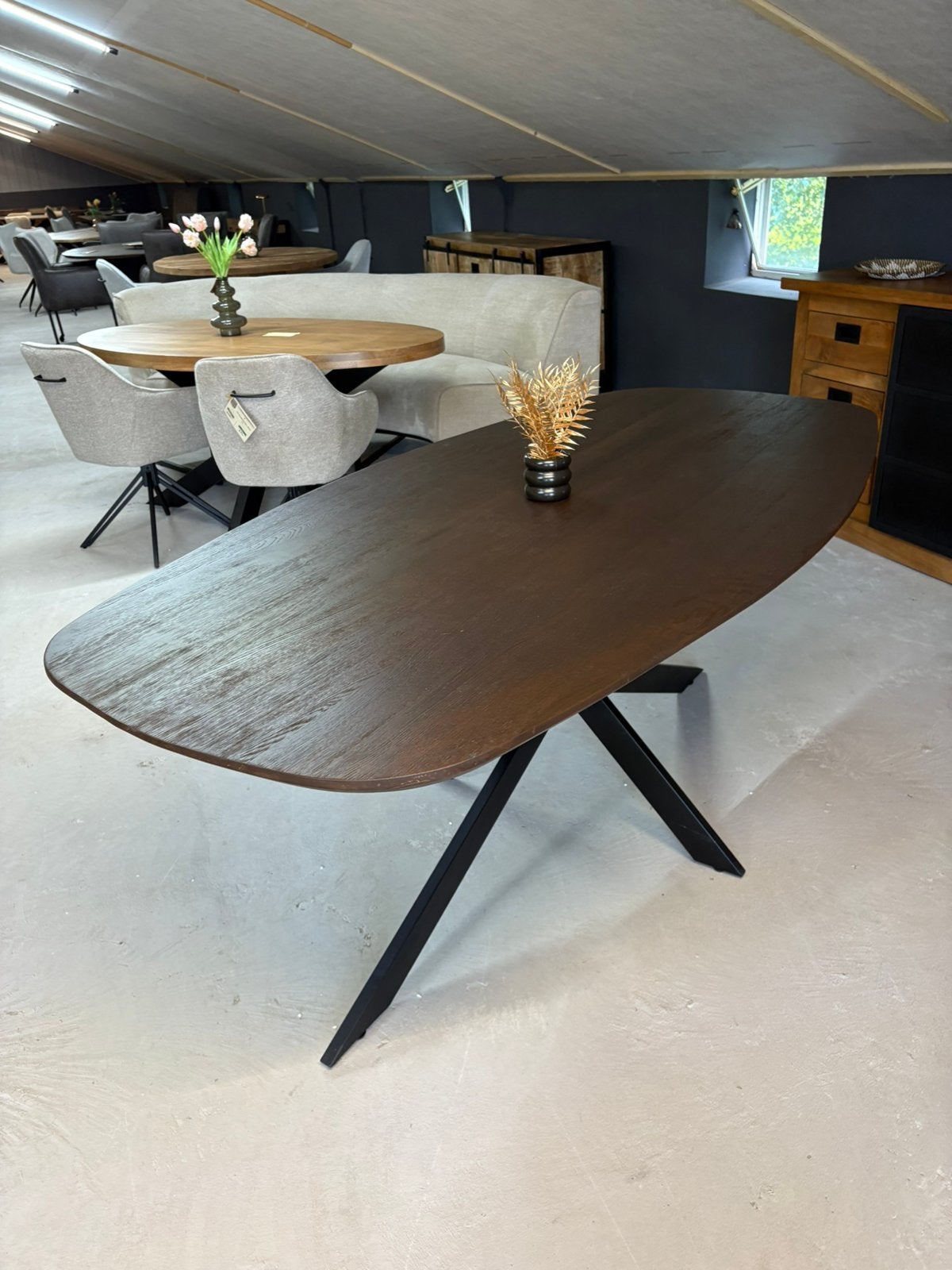 Eettafel Ferris Brown 200 cm – NIEUW, Huis en Inrichting, Tafels | Eettafels, Ophalen, Nieuw
