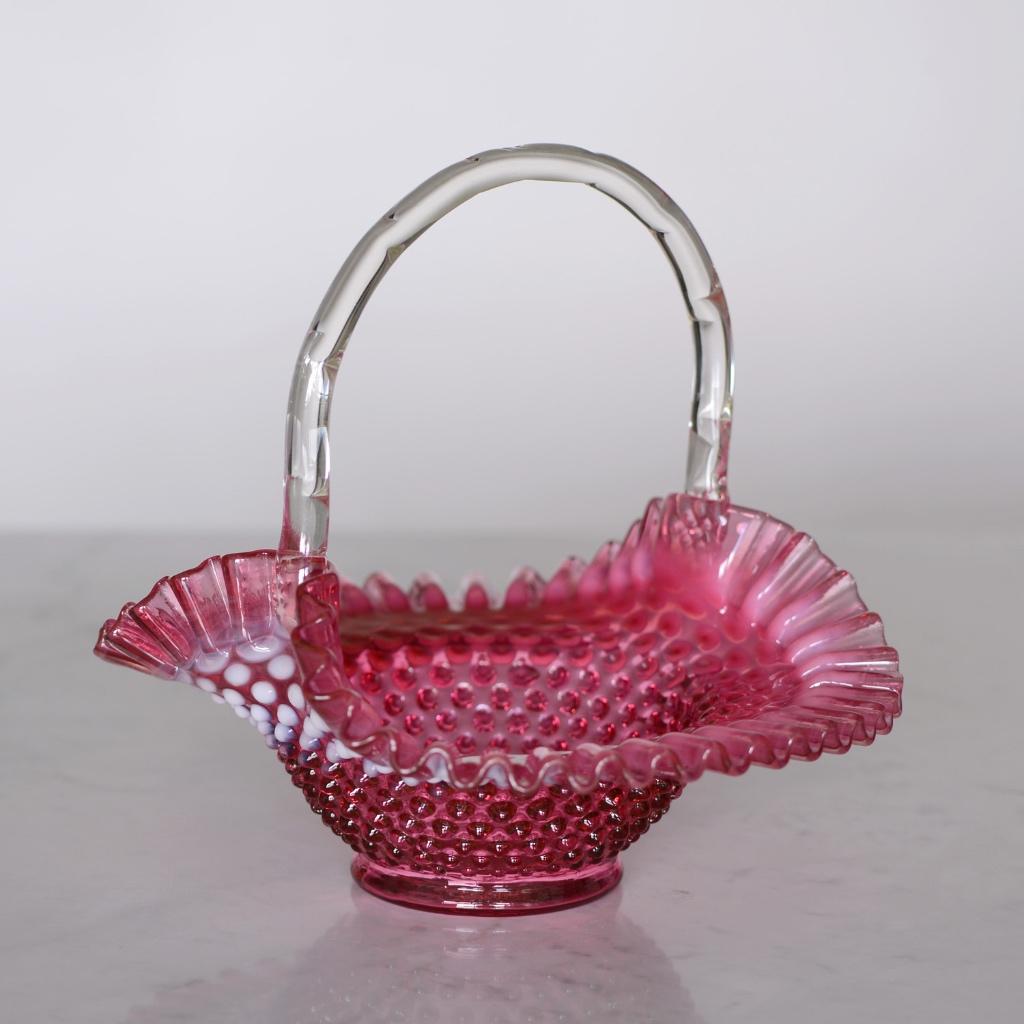 ✅ FENTON GLASS mand robijnrood opaliserend Victorian ca 1950, Ophalen of Verzenden