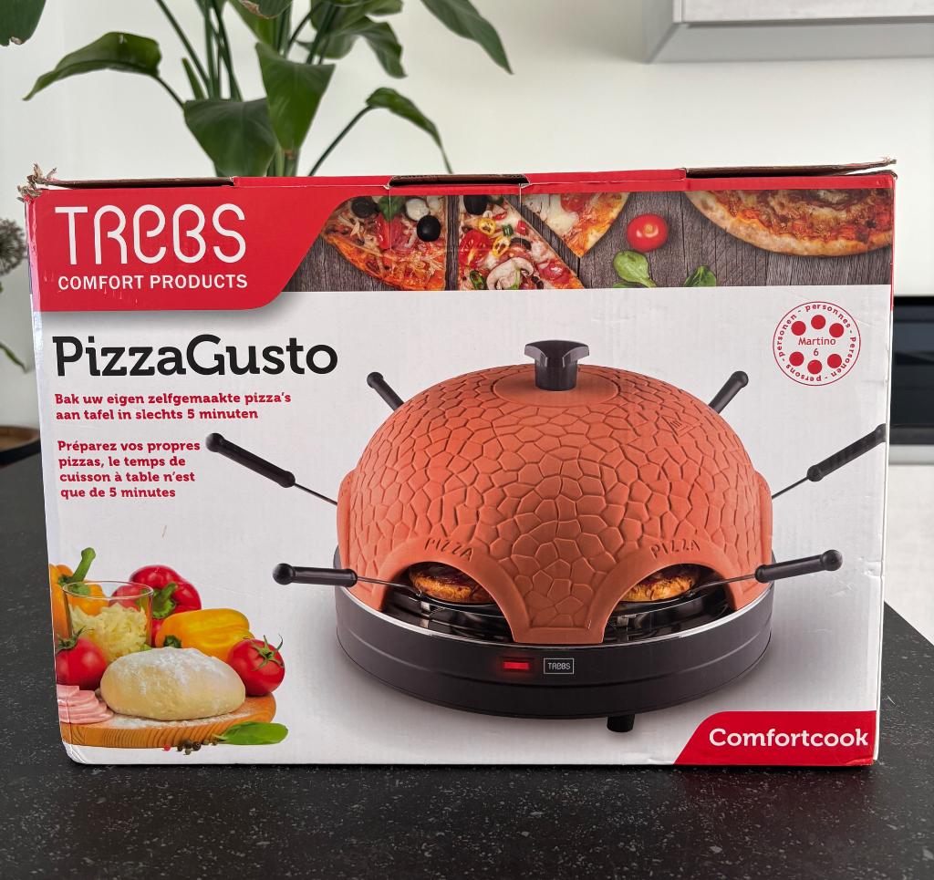 PizzaGusto pizza oven 6 personen - TREBS comfort products, Ophalen of Verzenden, Zo goed als nieuw, Trebs