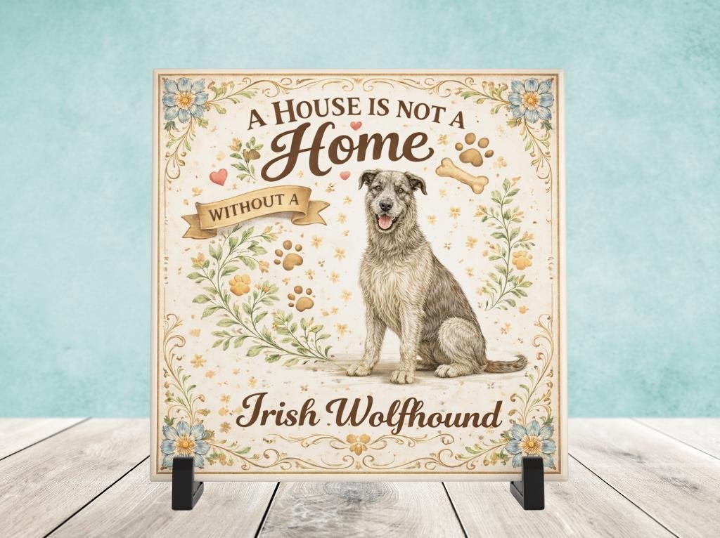 A House is not a Home Without a Irish Wolfhound - Tegel, Verzenden, Nieuw