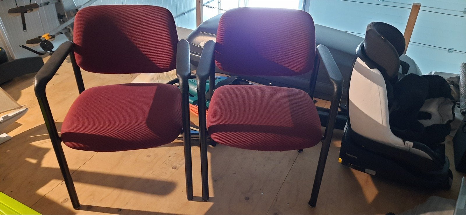 2 stoffen stoelen, Ophalen, Gebruikt