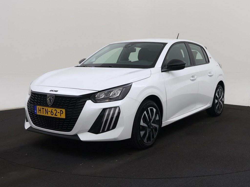 Peugeot 208 1.2 Hybrid Automaat Style Airco/CarPlay/Led/Crui, Auto's, Peugeot, Euro 6, 1199 cc, Wit, Origineel Nederlands