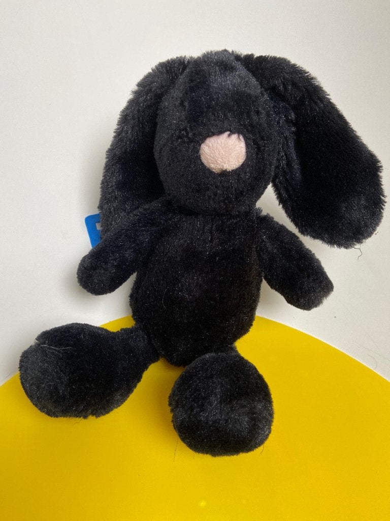 K2212 teddykompaniet teddy kompaniet konijn zwart, Ophalen of Verzenden, Zo goed als nieuw, Konijn