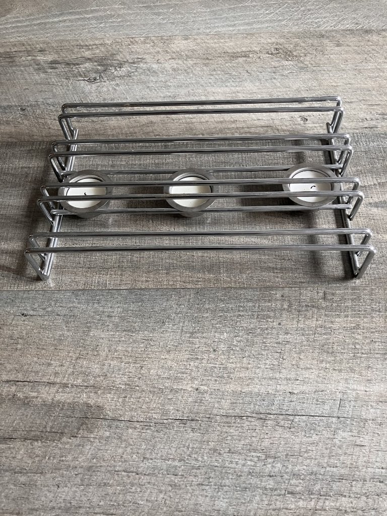 RVS rechaud / warmhoudplaat: 28 x 18 x 5,5 cm, Ophalen of Verzenden, Zo goed als nieuw
