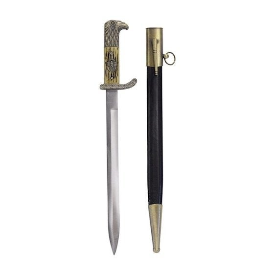 Duits Bajonet semi scherp gehard staal 48,1 cm, Verzamelen, Militaria | Algemeen, Verzenden, Landmacht, Duitsland, Mes of Dolk