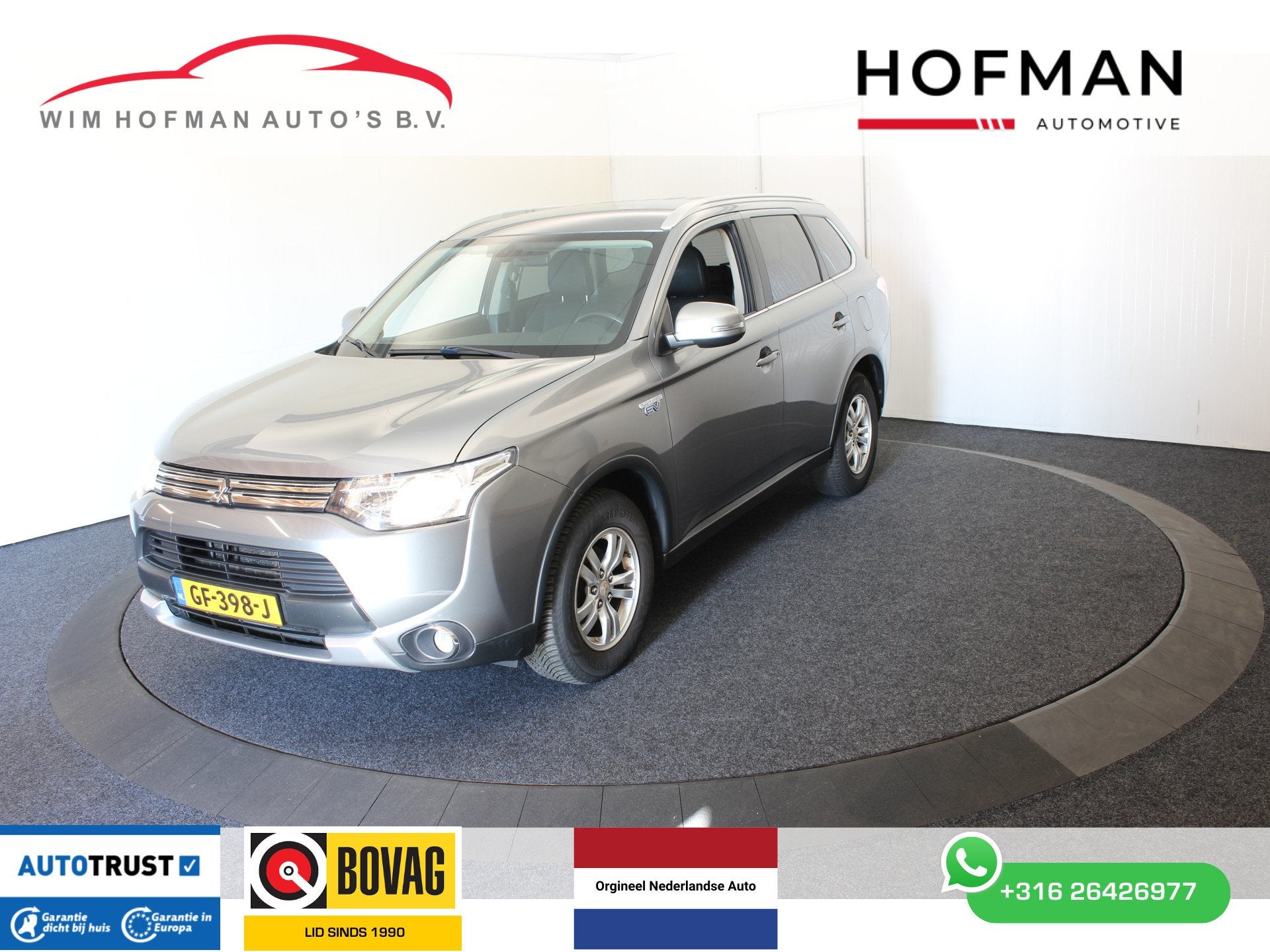 Mitsubishi Outlander 2.0 PHEV APK t/m 09-2027 Trekhaak Camer, Zwart, 4 cilinders, Bedrijf, Vierwielaandrijving