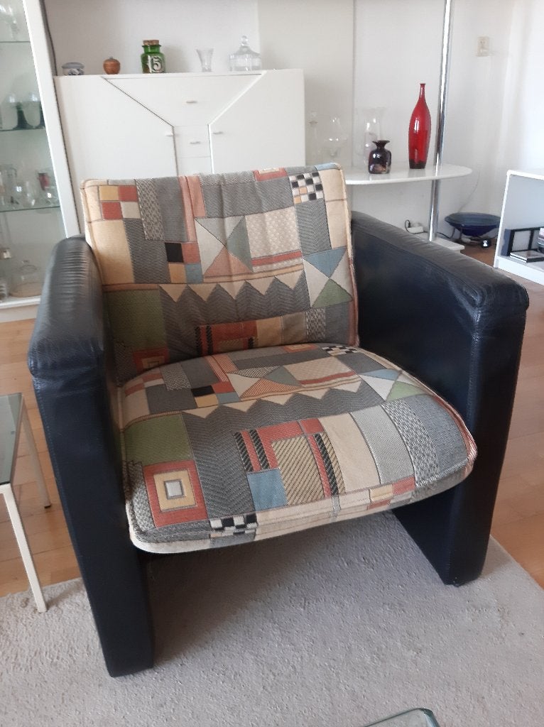 2x Leolux fauteuil, Ophalen, Gebruikt, Modern klassiek, 75 tot 100 cm
