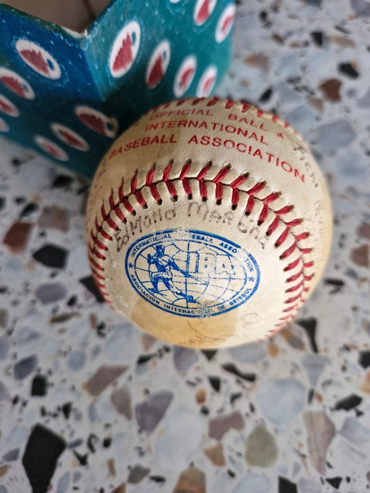 Gesigneerde Honkbal - IBAA Official Ball, Ophalen, Gebruikt