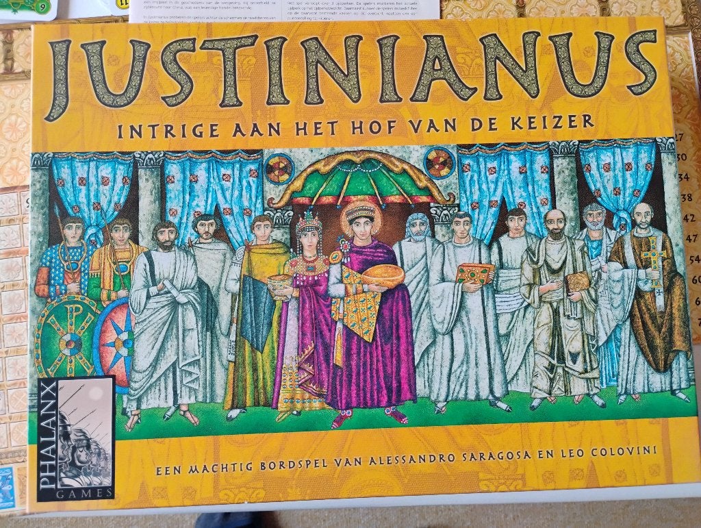 Spel, bordspel Justinianus zo goed als nieuw en compleet, Een of twee spelers, Ophalen of Verzenden, Zo goed als nieuw, Phalanx Games