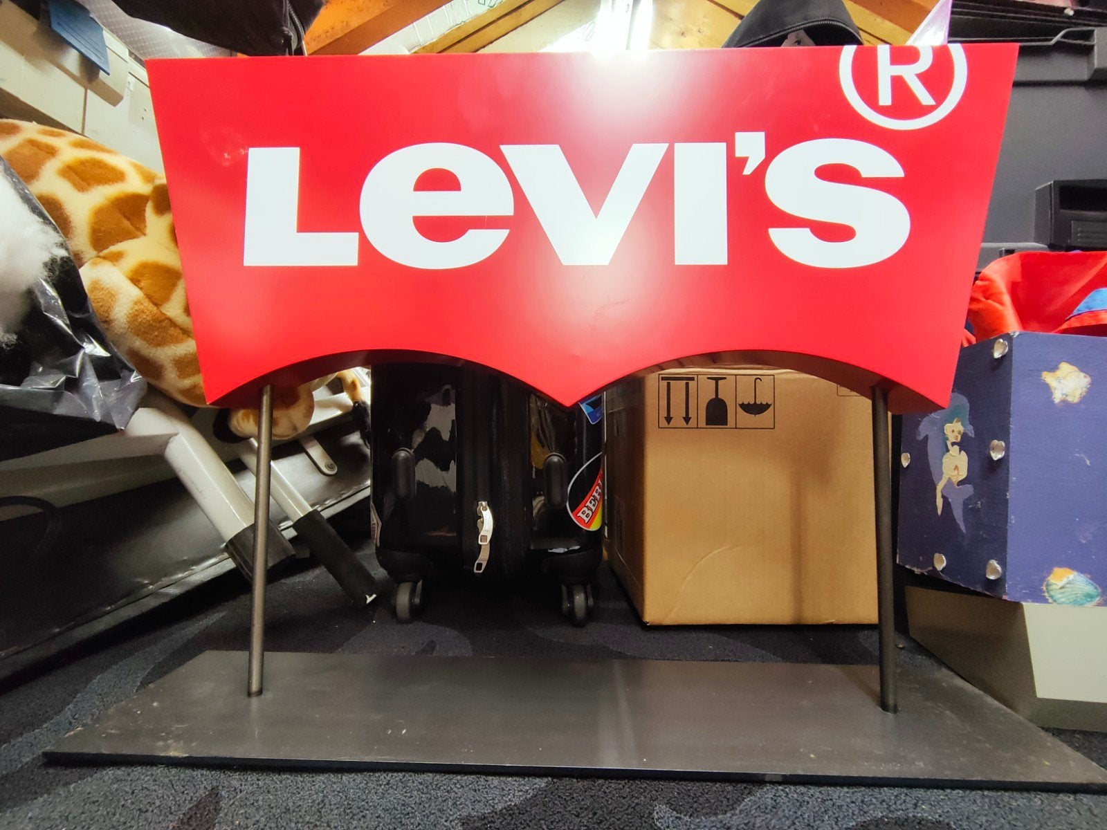 Levi's Reclamebord - Uniek Display Item, Verzamelen, Ophalen of Verzenden, Zo goed als nieuw, Reclamebord