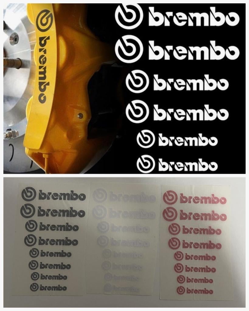 Brembo remklauw stickers – set van hoge kwaliteit, Ophalen of Verzenden, Nieuw, Overige automerken